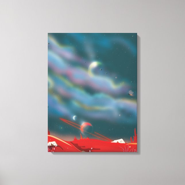 Alien world canvas print (Front)
