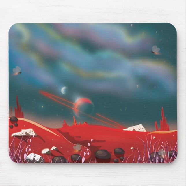 Alien world landscape mouse pad (Front)