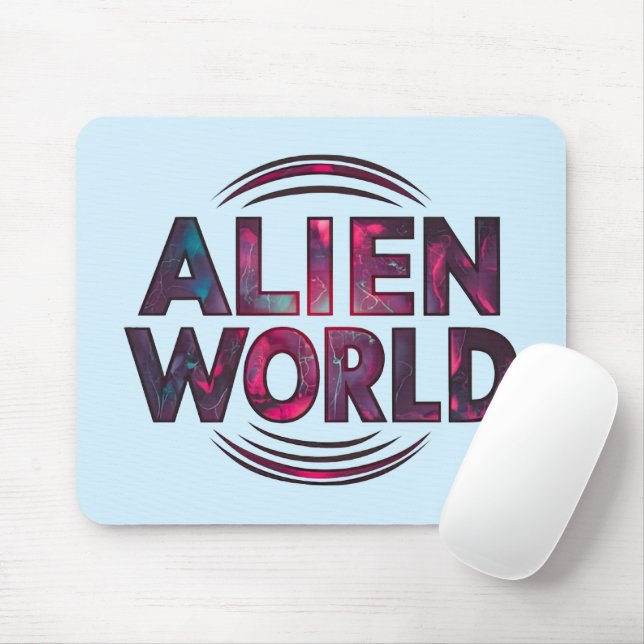 Alien World Mouse Pad (With Mouse)