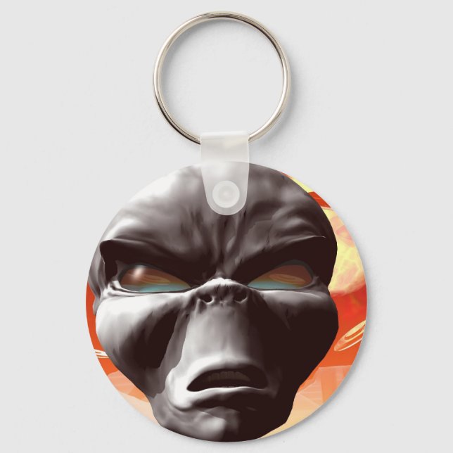 Alien World visited keychain (Front)