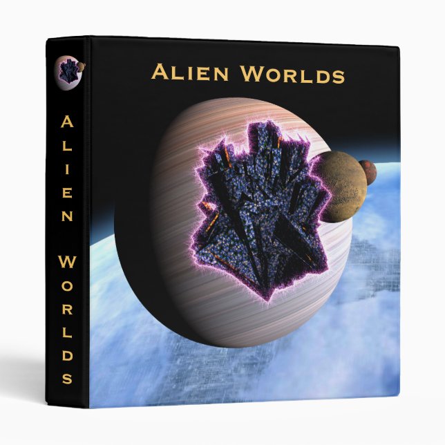 Alien worlds binder (Front/Spine)