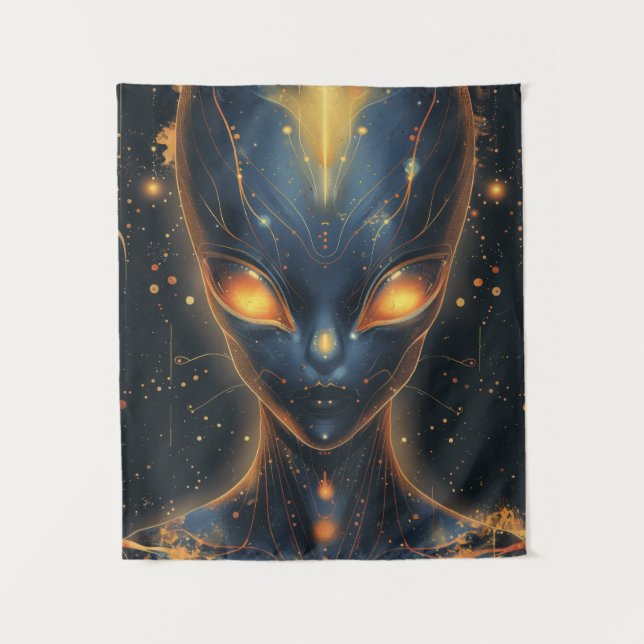 Alien Worlds: Encounter with the Unknown" Tapestry (Front)