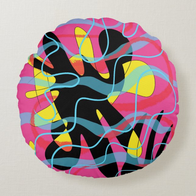 AlienBZZ Round Pillow (Front)