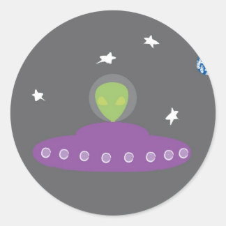 aliens and earth stickers