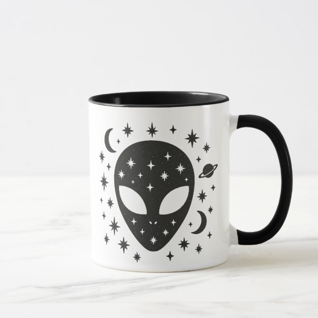 Aliens and Stars Mug (Right)