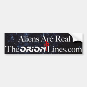 aliens are real theorionlines.com bumper sticker