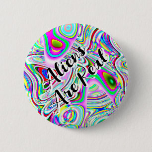 Aliens Are Real ( you may change the words ) 2 Inch Round Button