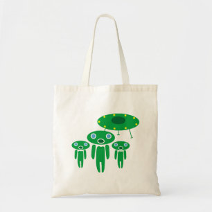 Aliens arrival tote bag