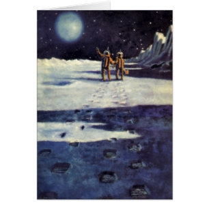 Aliens astronautes de science-fiction vintage sur 