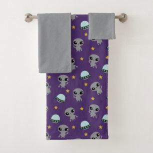 Aliens Bath Towel Set