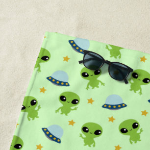 Aliens Beach Towel