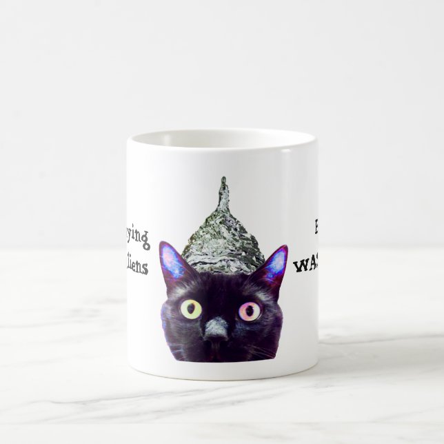 Aliens! Black Cat Club Mug (Center)
