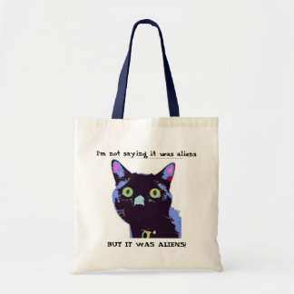 Aliens!! Black Cat Club Tote Bag