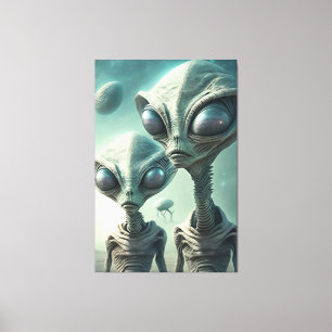 Aliens! Canvas Print