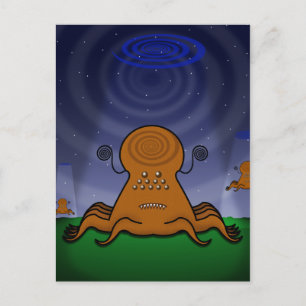 ALIENS! Carte postale