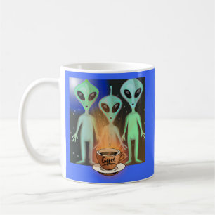 Aliens Curious about a cup of Coffee