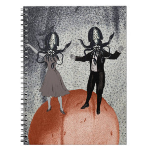 Aliens dance celebration notebook