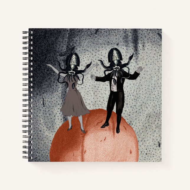 Aliens dance celebration notebook (Front)