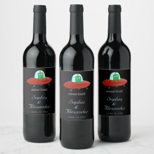 Aliens Exist Wine Label