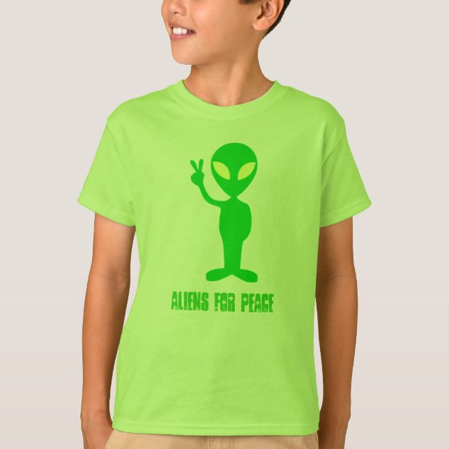 Aliens For Peace T-Shirt (Front)