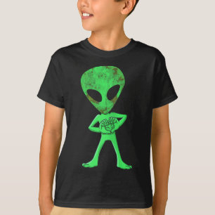 Aliens Funny Dance Challenge Boys Kids Halloween C T-Shirt