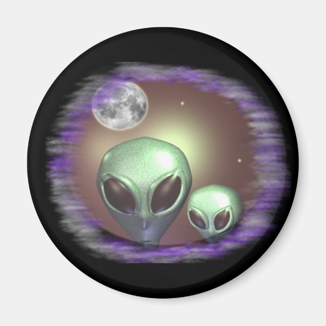 Aliens greys magnet (Front)