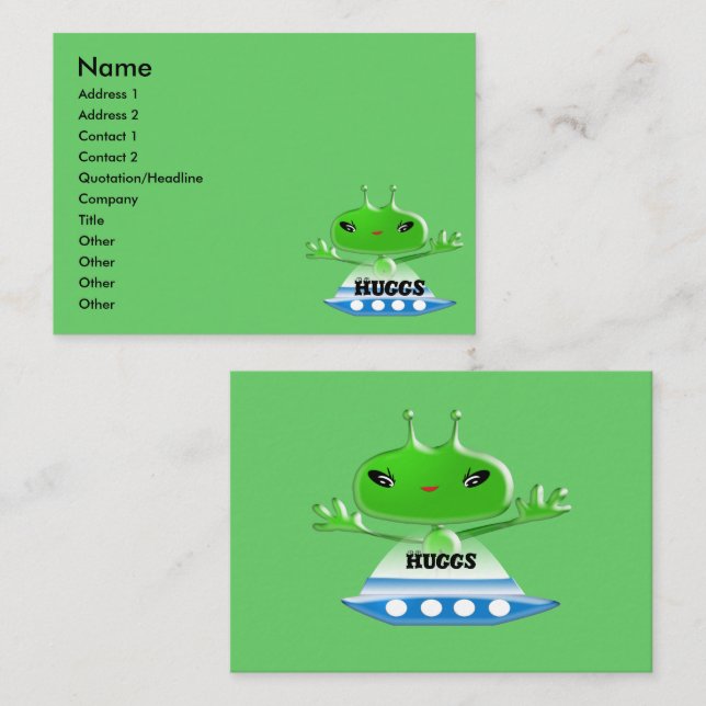 Aliens Huggs Business Card (Front/Back)