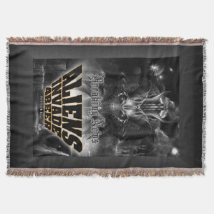 Aliens Invade 4 Beer Galaxy Attack Throw Blanket