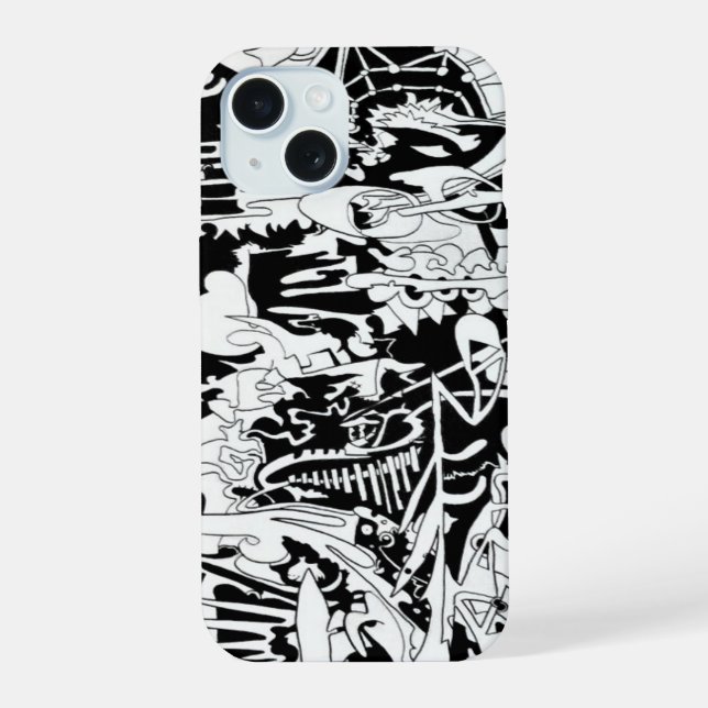 aliens iPhone 15 case (Back)