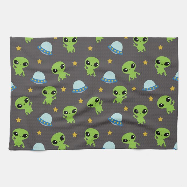 Aliens Kitchen Towel (Horizontal)