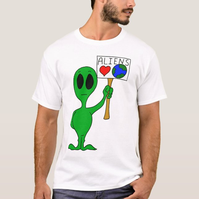 Aliens Love Earth T-Shirt (Front)
