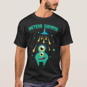 Aliens  Meteor Shower  Cute Extraterrestrial  Scie T-Shirt