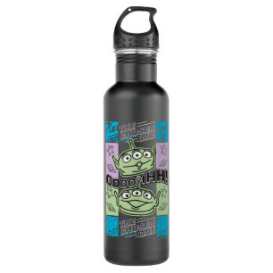 Aliens Neon Pizza Planet Collage 710 Ml Water Bottle