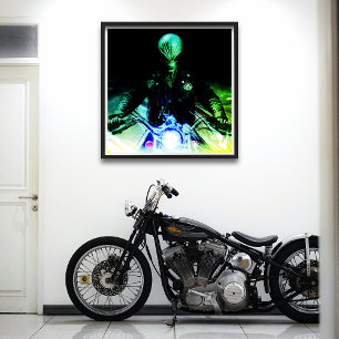 Aliens of Anarchy (Neon Version) Poster