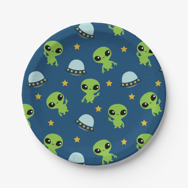 Aliens Paper Plates (Front)