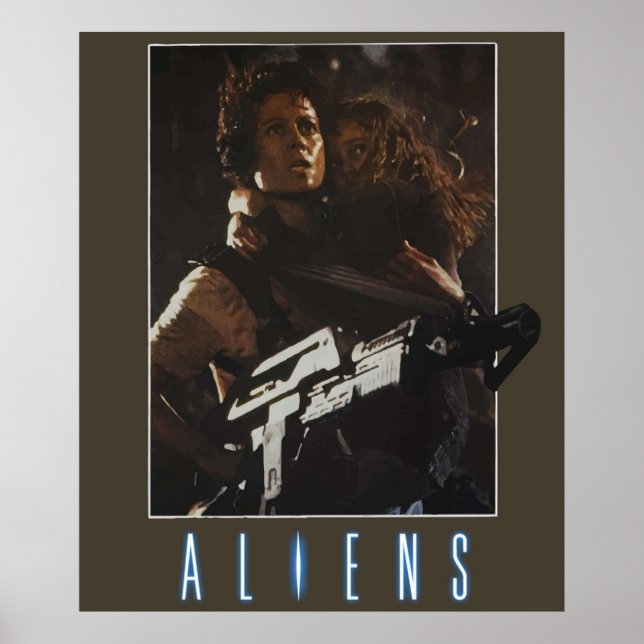 Aliens  Ripley  Newt Poster (Front)