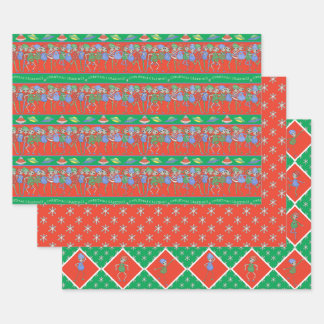 Aliens rock for Christmas  Wrapping Paper Sheet