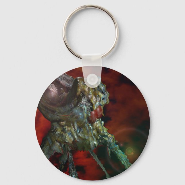aliens, they are here keychain (Front)