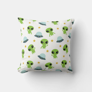 Aliens Throw Pillow