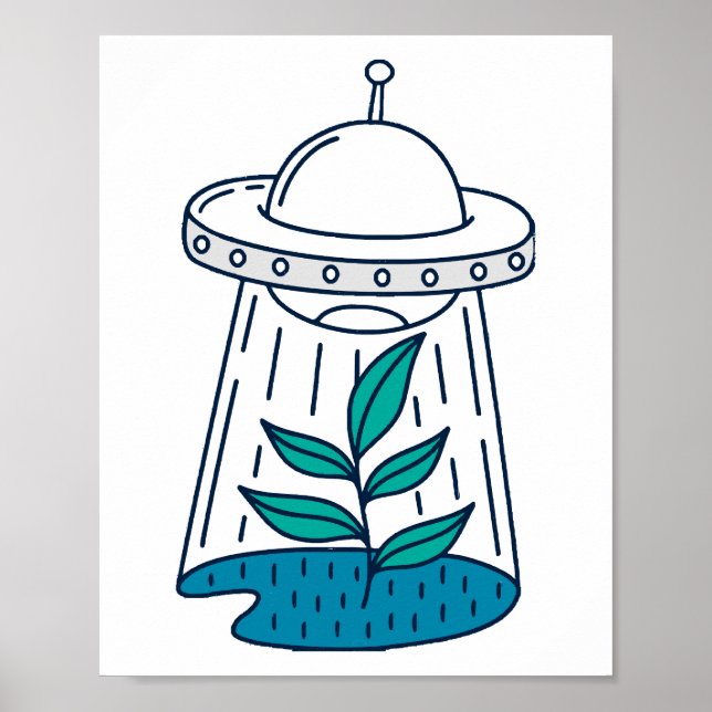 Aliens UFO Poster (Front)