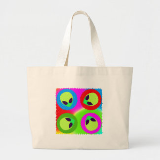 aLiEnS wAtChInG! Large Tote Bag