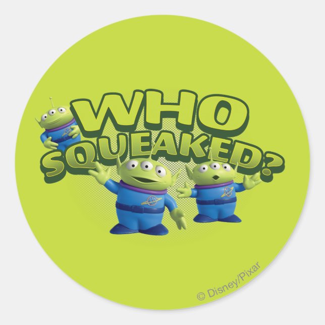 Aliens: Who Squeaked Classic Round Sticker (Front)