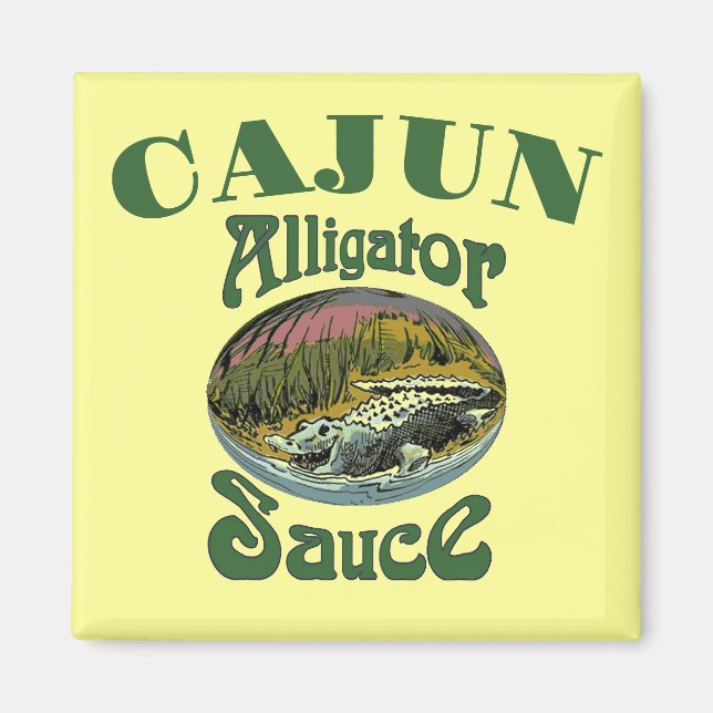 Aligator Cajun Aimant Sauce (Devant)