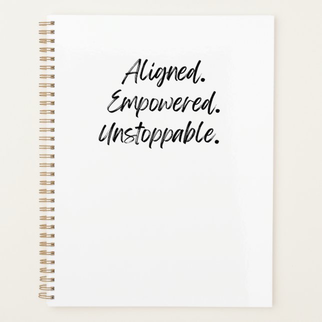 Aligned. Empowered. Unstoppable. (Devant)