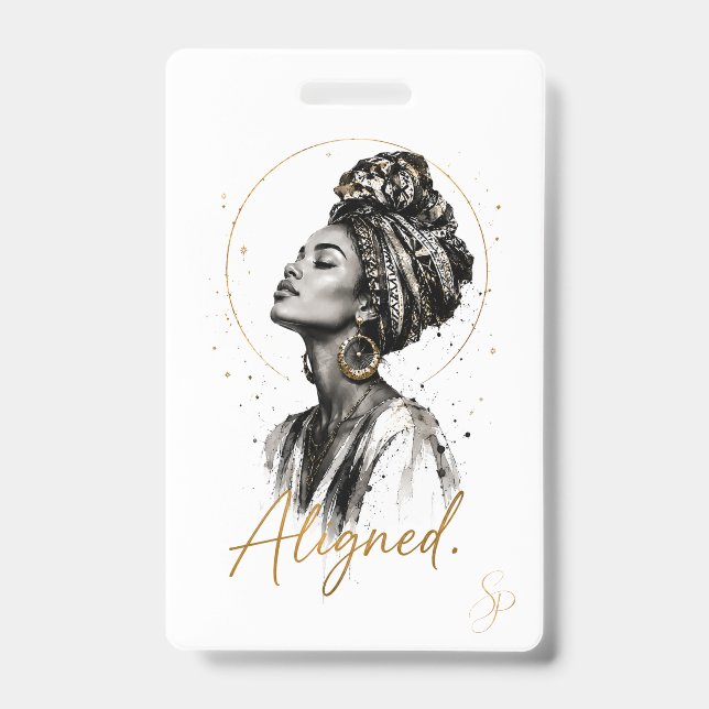 Aligned. Special Edition Badge | Boho Art  (Front)