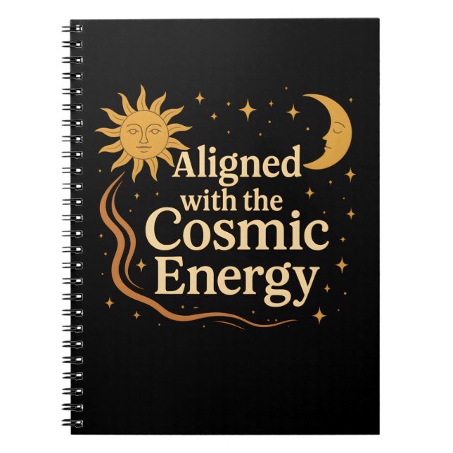 Aligned with the Cosmic Energy Boho Celestial Notebook (Front)