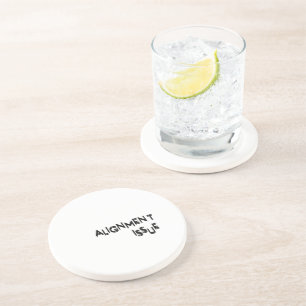 Alignment Issue Absorbent Natural Sandstone  Coaster