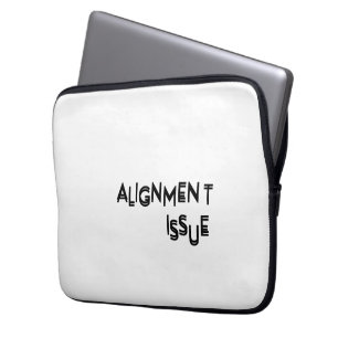 Alignment Issue Padded 13-Inch Laptop Sleeve
