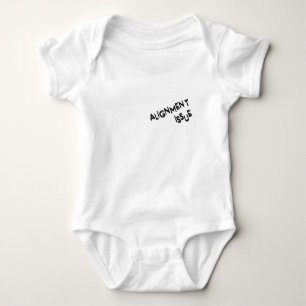 Alignment Issue Soft Cotton Typography Baby  Bodysuit