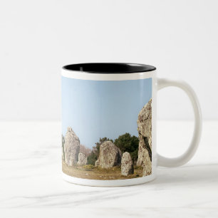 Alignment of standing stones, Megalithic Two-Tone Coffee Mug